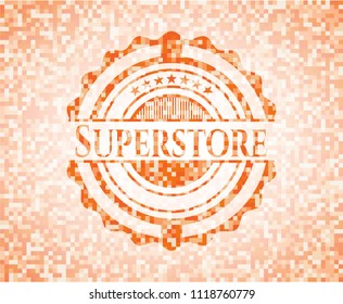 Superstore orange mosaic emblem