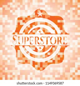Superstore orange mosaic emblem