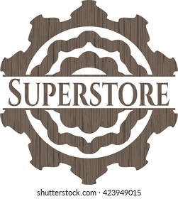 Superstore realistic wood emblem