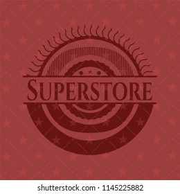 Superstore retro red emblem