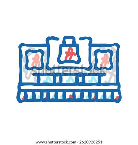 superstore store doodle icon sketch vector. superstore store sign. isolated symbol illustration