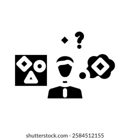 supervised machine learning glyph icon vector. supervised machine learning sign. isolated symbol illustration