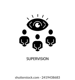 supervision concept line icon. Simple element illustration. supervision concept outline symbol design.