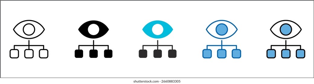 Icono de supervisión Pack Ilustración multiestilo