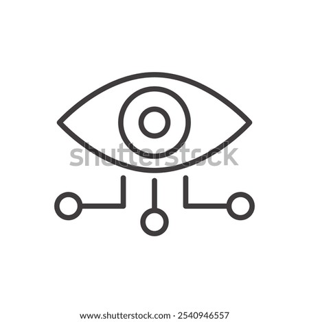 Supervision stroke icon in black