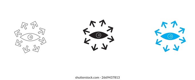 Supervision stroke icon in simple style