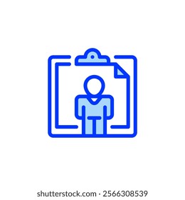 Supervisor Filled Line Icon. linear style sign for mobile concept and web design. Outline vector icon.