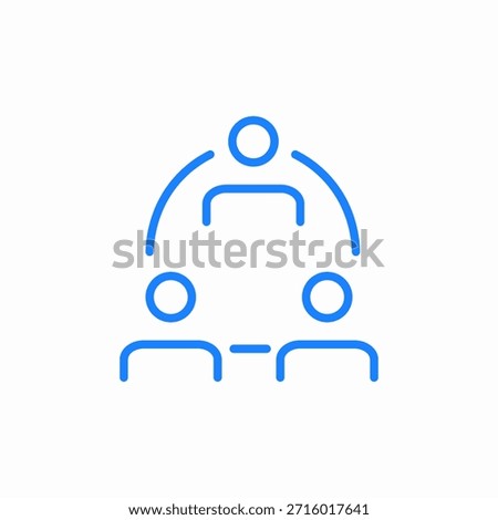 supervisor team leader icon sign vector