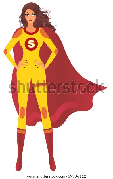 Superwoman Stock Vector (Royalty Free) 69906112