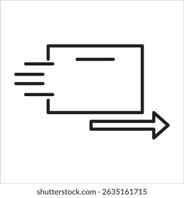 Suplier stock  icon outline vector