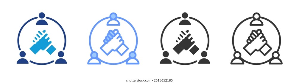 Suport icon set multiple style collection