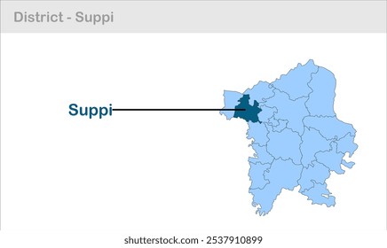 Suppi sub-district map ,Sitamarhi District, Bihar State, Republic of India, Government of Bihar, Indian territory, Eastern India, politics, village, tourism