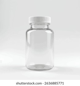 supplement bottle mockup with capsules in it with white label, 3d product mockups,protein jar,medicine bottle with pills,omega 3 capsules,realistic mockups,photography,transparent supplement bottle