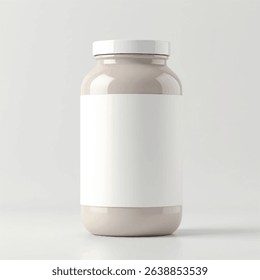 supplement bottle mockup with capsules in it with white label, 3d product mockups,protein jar,medicine bottle with pills,omega 3 capsules,realistic mockups,photography,transparent vitamins bottle