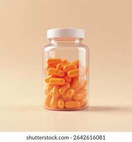 supplement bottle mockup with capsules in it with white label, 3d product mockups,protein jar,medicine bottle with pills,omega 3 capsules,realistic mockups,photography,transparent supplement bottle