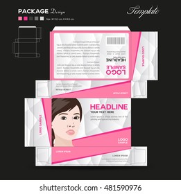 Supplement and Cosmetic box design, packaging design