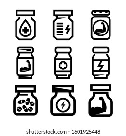 supplement icon isolated sign symbol vector illustration - Collection of high quality black style vector icons
