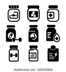 supplement icon isolated sign symbol vector illustration - Collection of high quality black style vector icons
