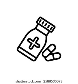 supplement icon logo sign set vector outline