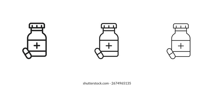 Supplement icon vector illustration eps. Vector outline illustrations