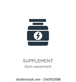 Supplement icon vector. Trendy flat supplement icon from gym and fitness collection isolated on white background. Vector illustration can be used for web and mobile graphic design, logo, eps10