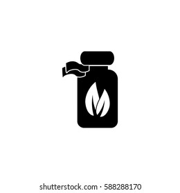 Supplements container vector icon Homeopathy.