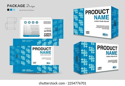 Supplements and Cosmetic box design, Package design template, box outline, Box Packaging design, Label design, healthcare label, packaging creative idea vector, realistic mock-up