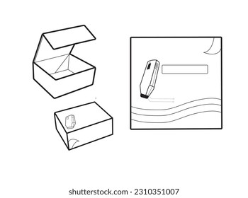 Supplements and Cosmetic box design, Package design template, box outline, Box Packaging design,  healthcare label, packaging creative idea vector graphic design by illustration.