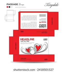 Supplements and Cosmetic box design, Package design template, box outline, box packaging design, medicine Label, healthcare label, packaging creative idea vector, label layout, product design