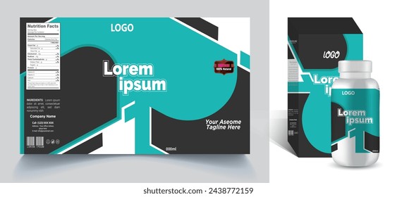 Supplements and Cosmetic box design, Package design,