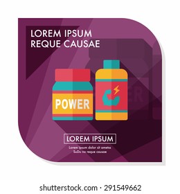 supplements drug flat icon with long shadow,eps10