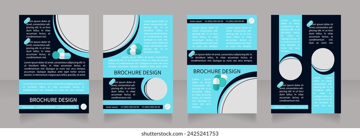 Supplements during pregnancy blank brochure layout design. Vertical poster template set with empty copy space for text. Premade corporate reports collection. Editable flyer paper pages