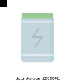 Supplements icon logo flat style vector