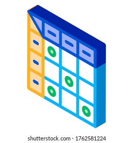 Supplements Icon Vector isometric sign. color isolated symbol illustration