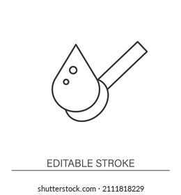  Supplements Line Icon. Sugar Carbohydrates. Add Water, Oil And Minerals. Nutrition Facts Concept. Isolated Vector Illustration. Editable Stroke