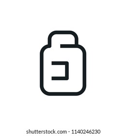 Supplements Modern Simple Outline Vector Icon
