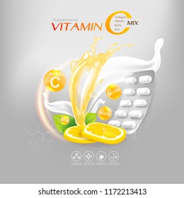 Supplements or Nutritional Vitamins Extraction Background Healthcare and Medical, or Skin Care Products.