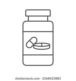 Supplements thinline icon , vector, pixel perfect, illustrator file