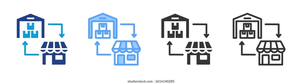 Supplied icon set multiple style collection