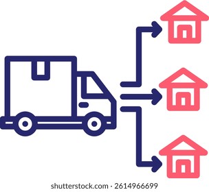 Supplier Directory Icon Color Vector Illustration