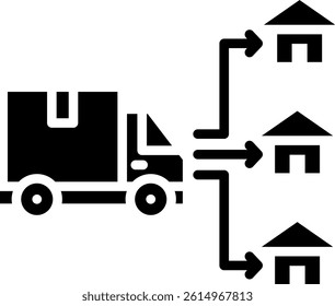 Supplier Directory Icon Glyph Vector Illustration