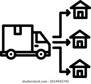 Supplier Directory Icon Line Vector Illustration