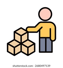 Elemento del icono del proveedor para el diseño