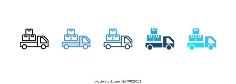Supplier icon set multiple style collection