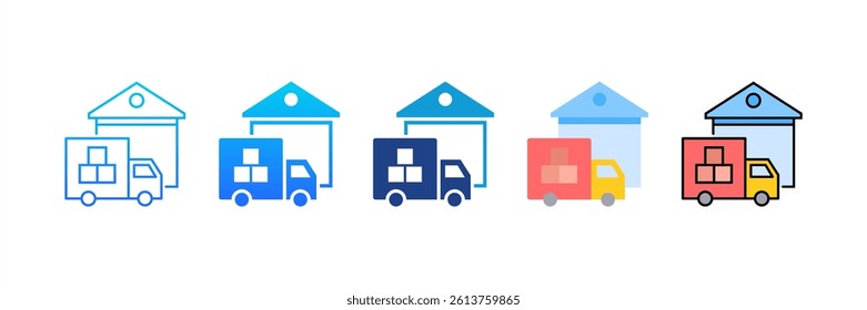 Supplier icon sheet multiple style collection