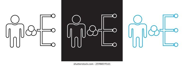 Supplier icon.  Vector illustration. isolated on white and black background. EPS 10 