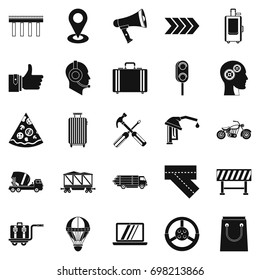 Supplier icons set. Simple set of 25 supplier vector icons for web isolated on white background