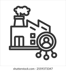 Supplier Outline Icon Vector Illustration