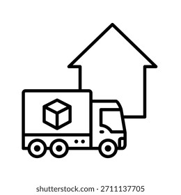 Supplier Outline Icon Vector Illustration