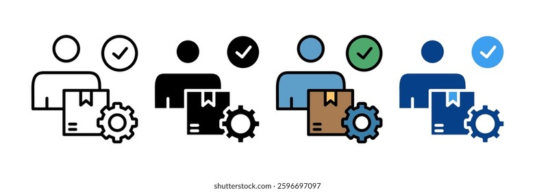 Supplier Performance Icon Set Multiple Style Collection